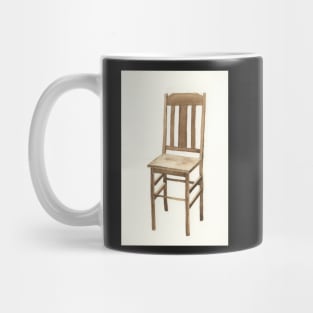 Plain Wood Chair Watercolor Mug